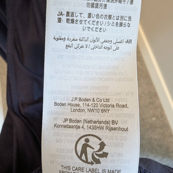 Brand new Lavinia collared jersey dress in navy blue from Boden, size 12 - Picture 4 of 8